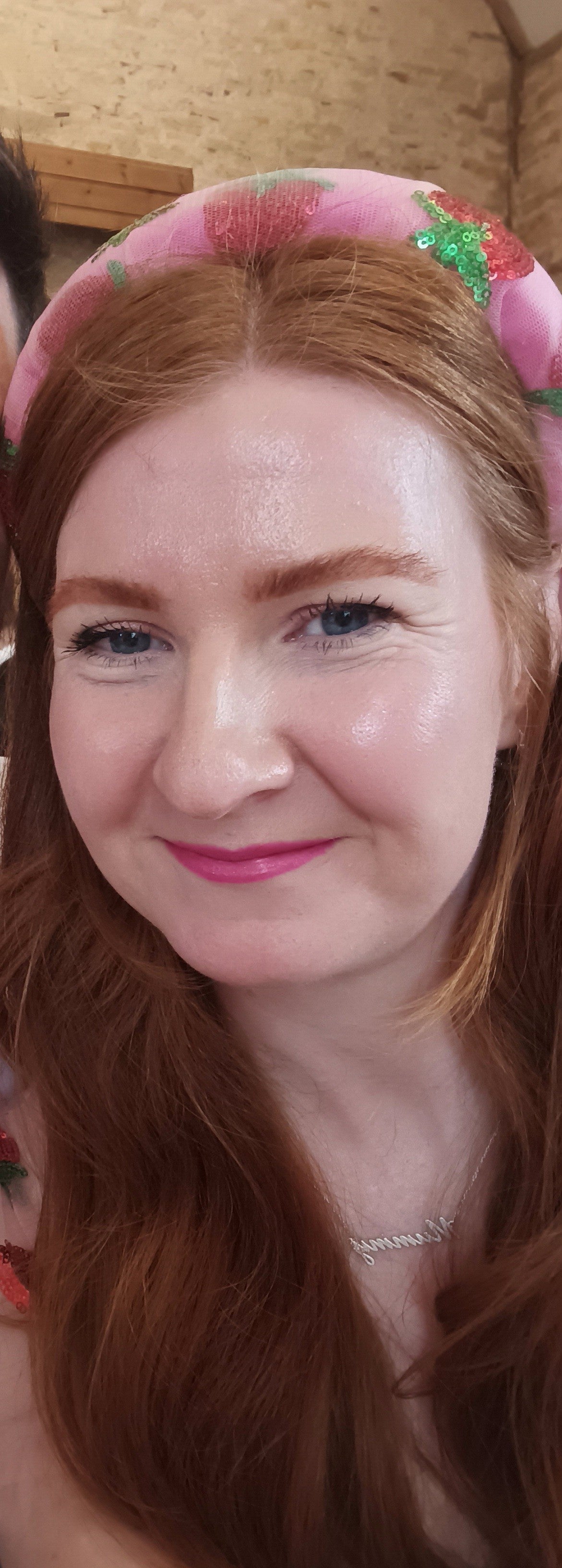 strawberry sequin headband 