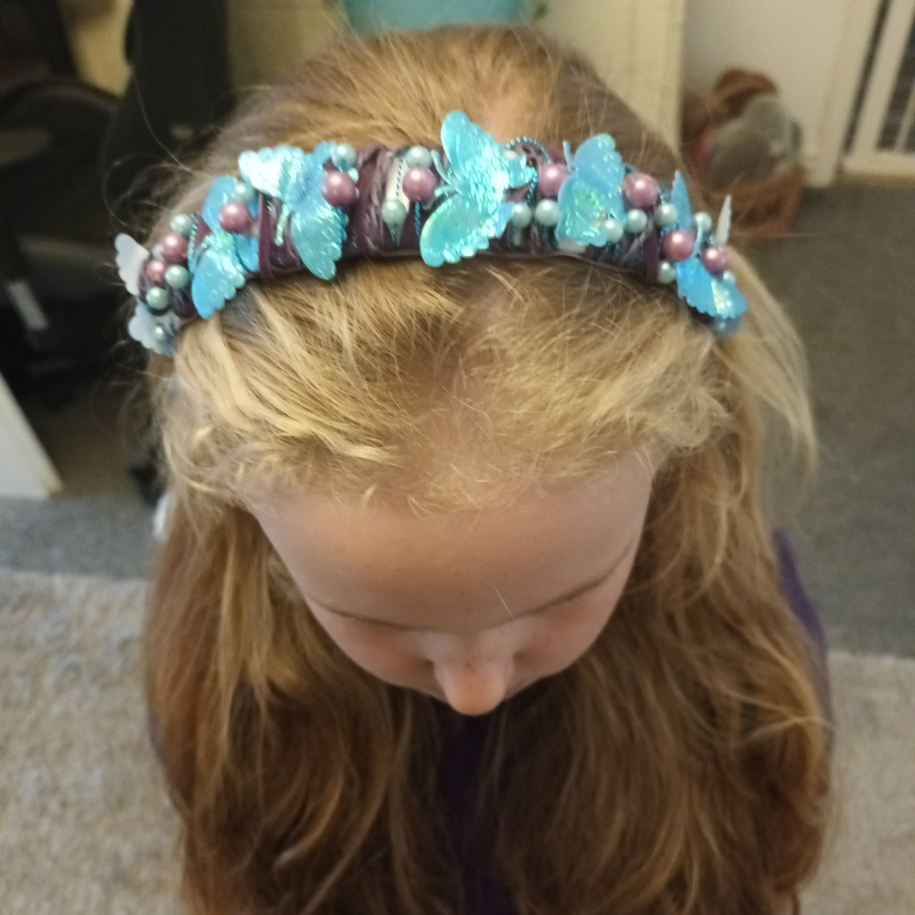 Handmade butterfly headband 