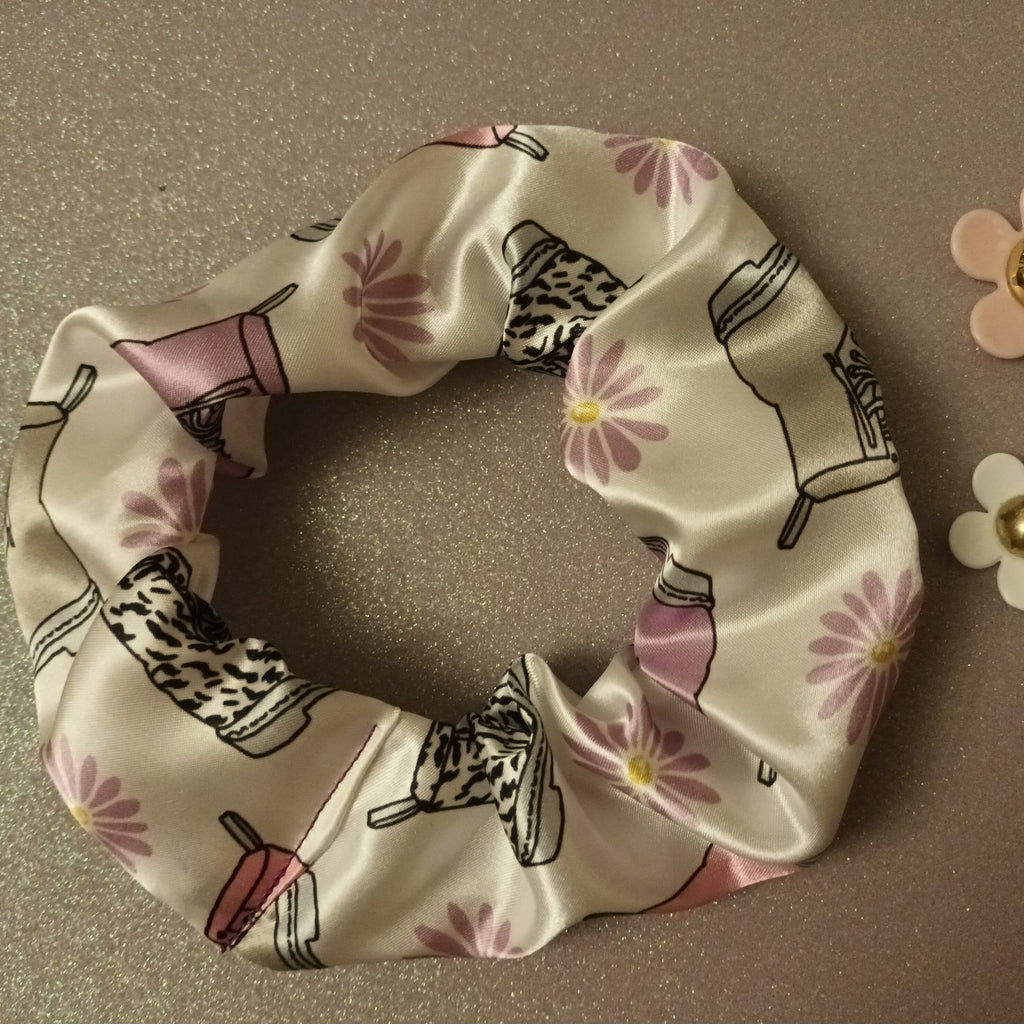 Doc marten satin boot print scrunchie 