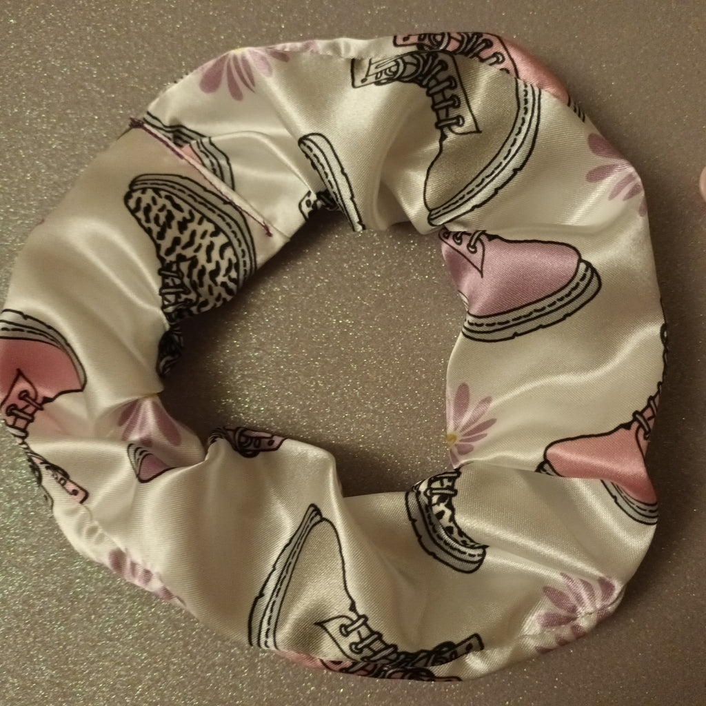 Doc marten satin boot print scrunchie 