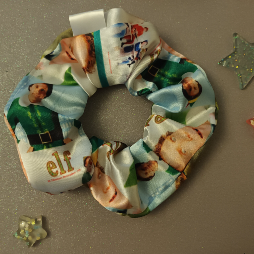 Buddy the elf hair scrunchie 