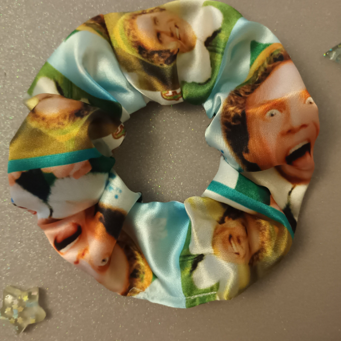Buddy the elf hair scrunchie 