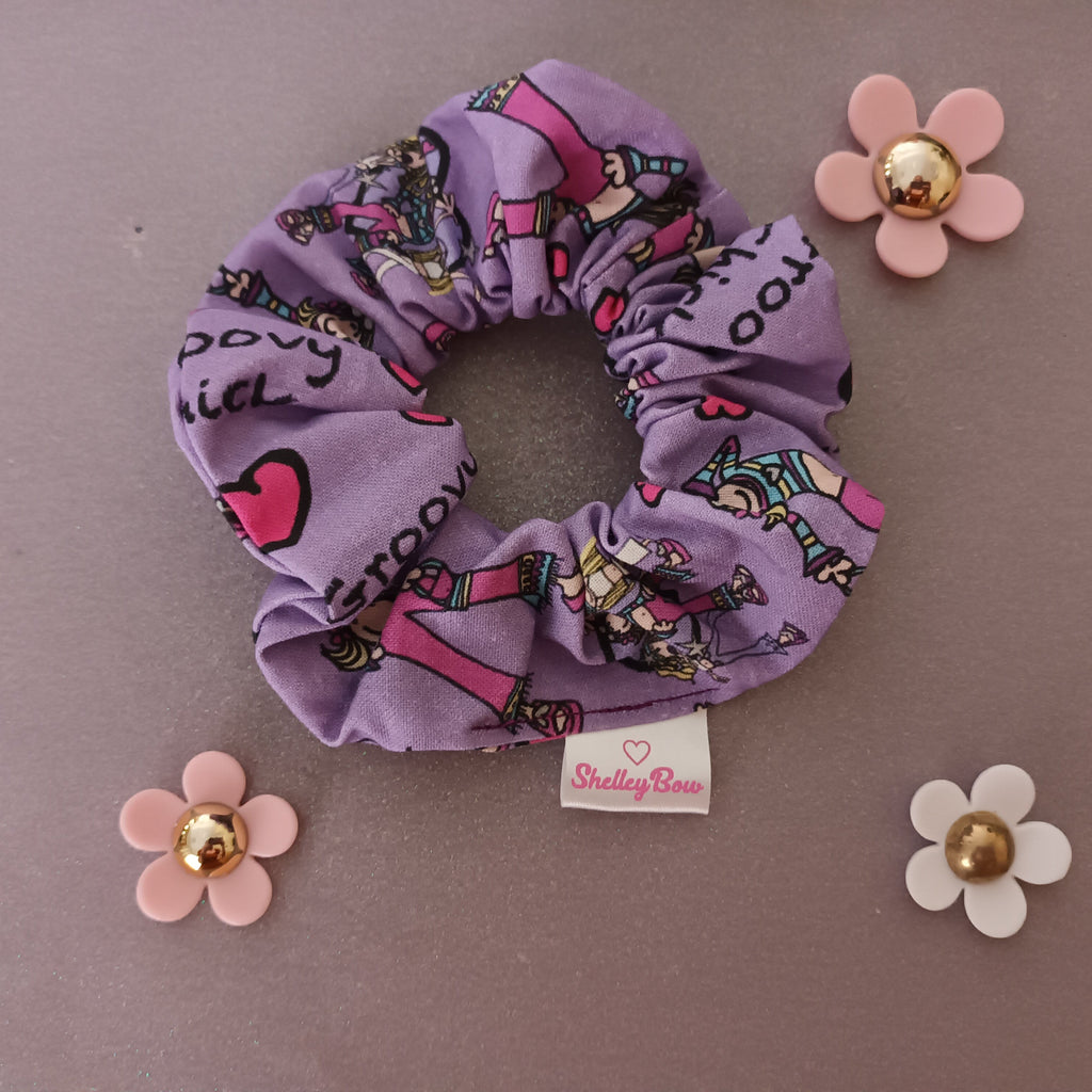 bang on the door groovy chick hair scrunchie