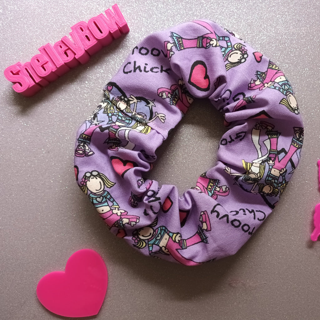 bang on the door groovy chick hair scrunchie