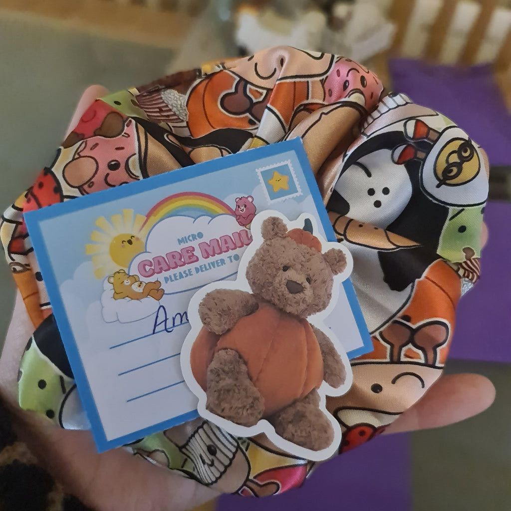 Colorful Jellycat Scrunchie featuring jellycat characters