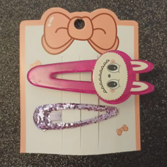 Labubu hair clip set