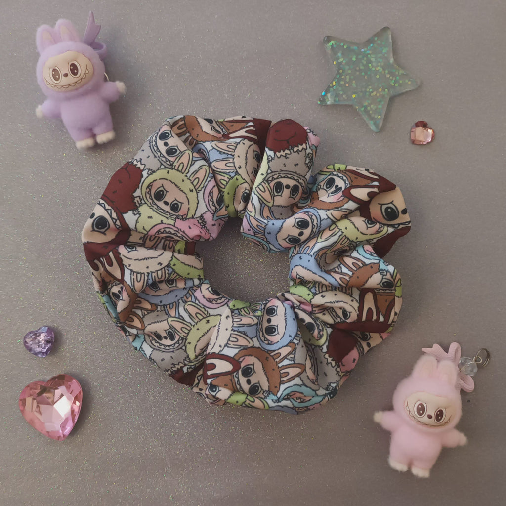 Labubu hair scrunchie 