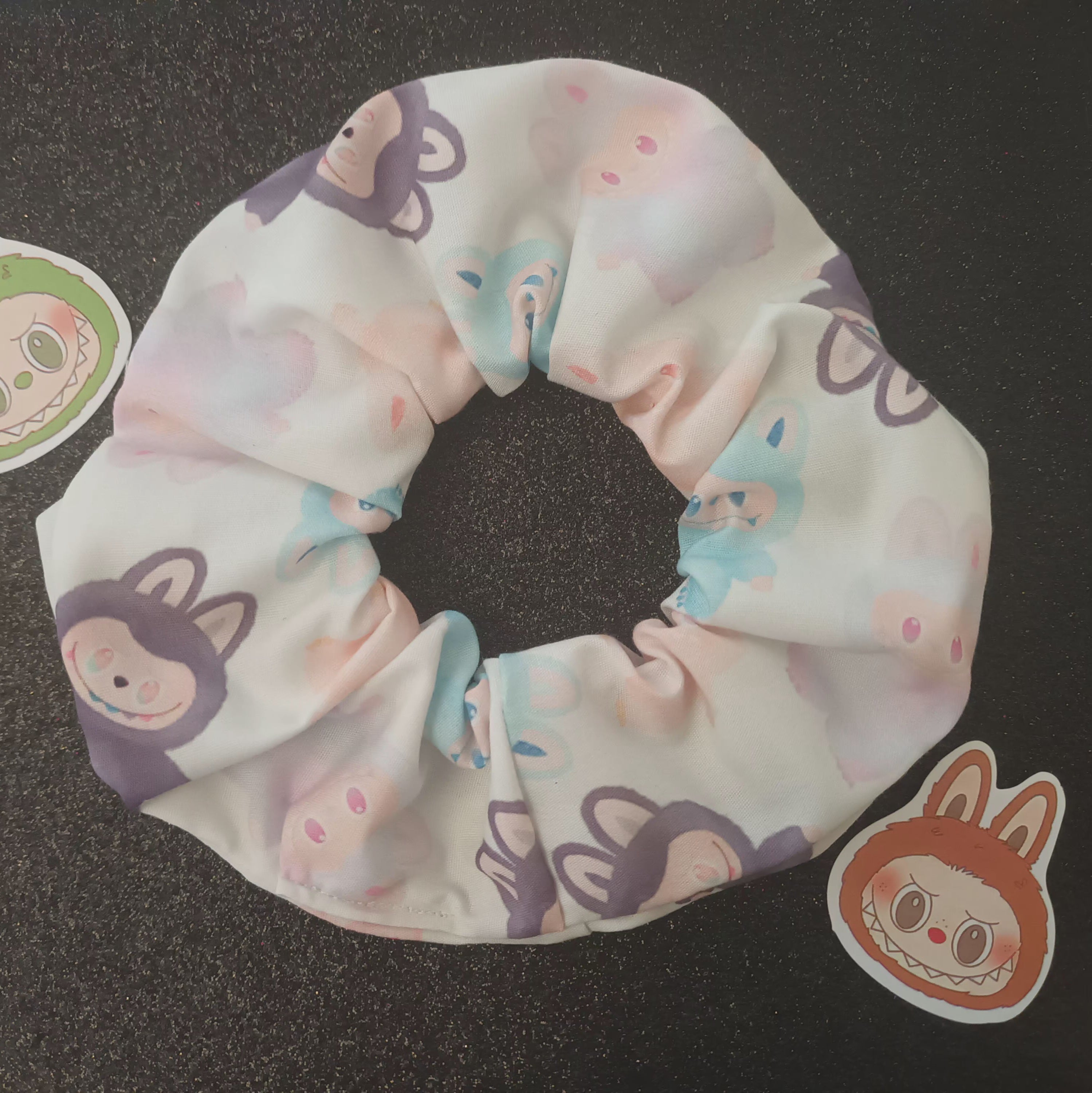 Labubu hair scrunchie 