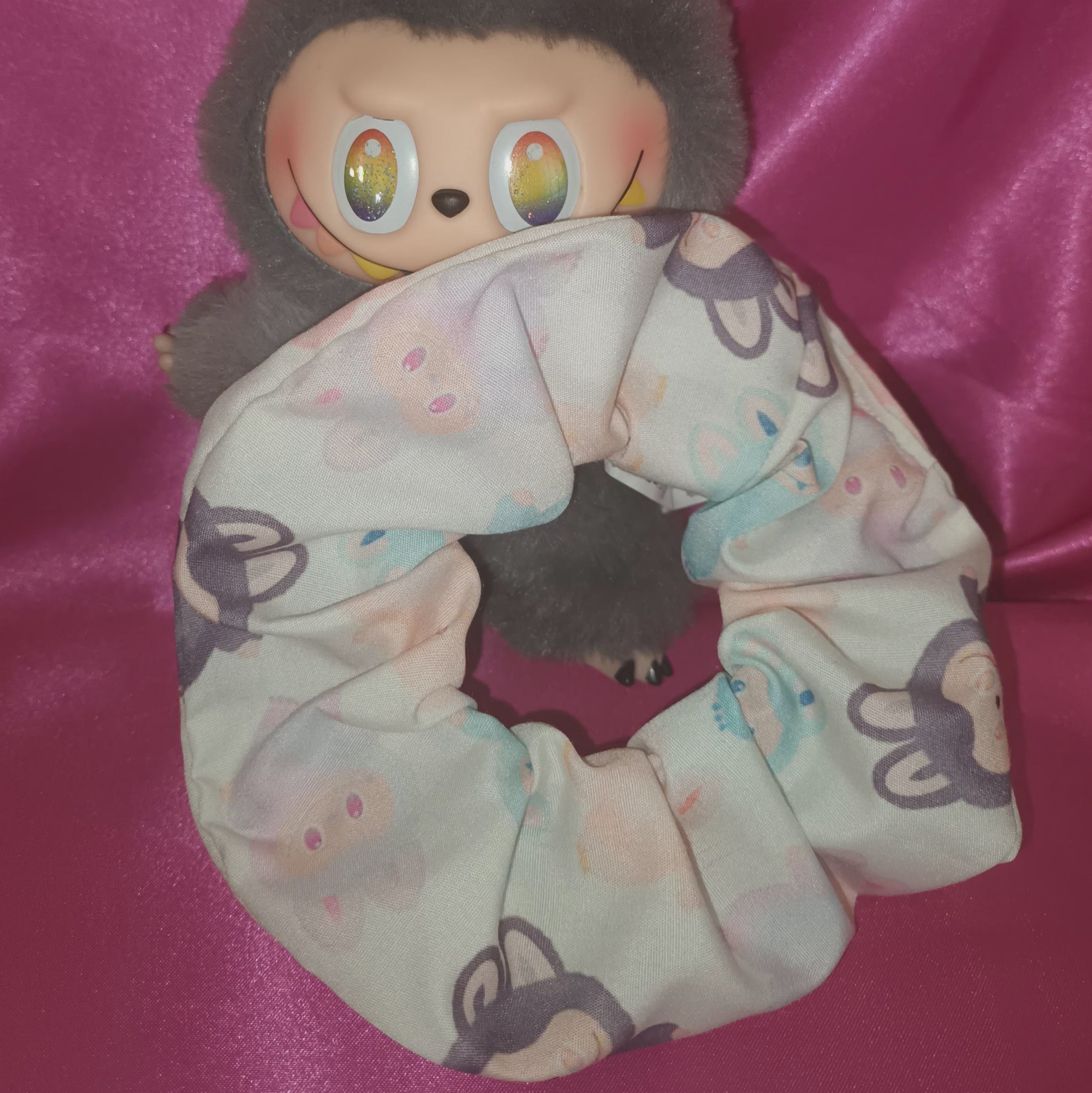 Labubu hair scrunchie 