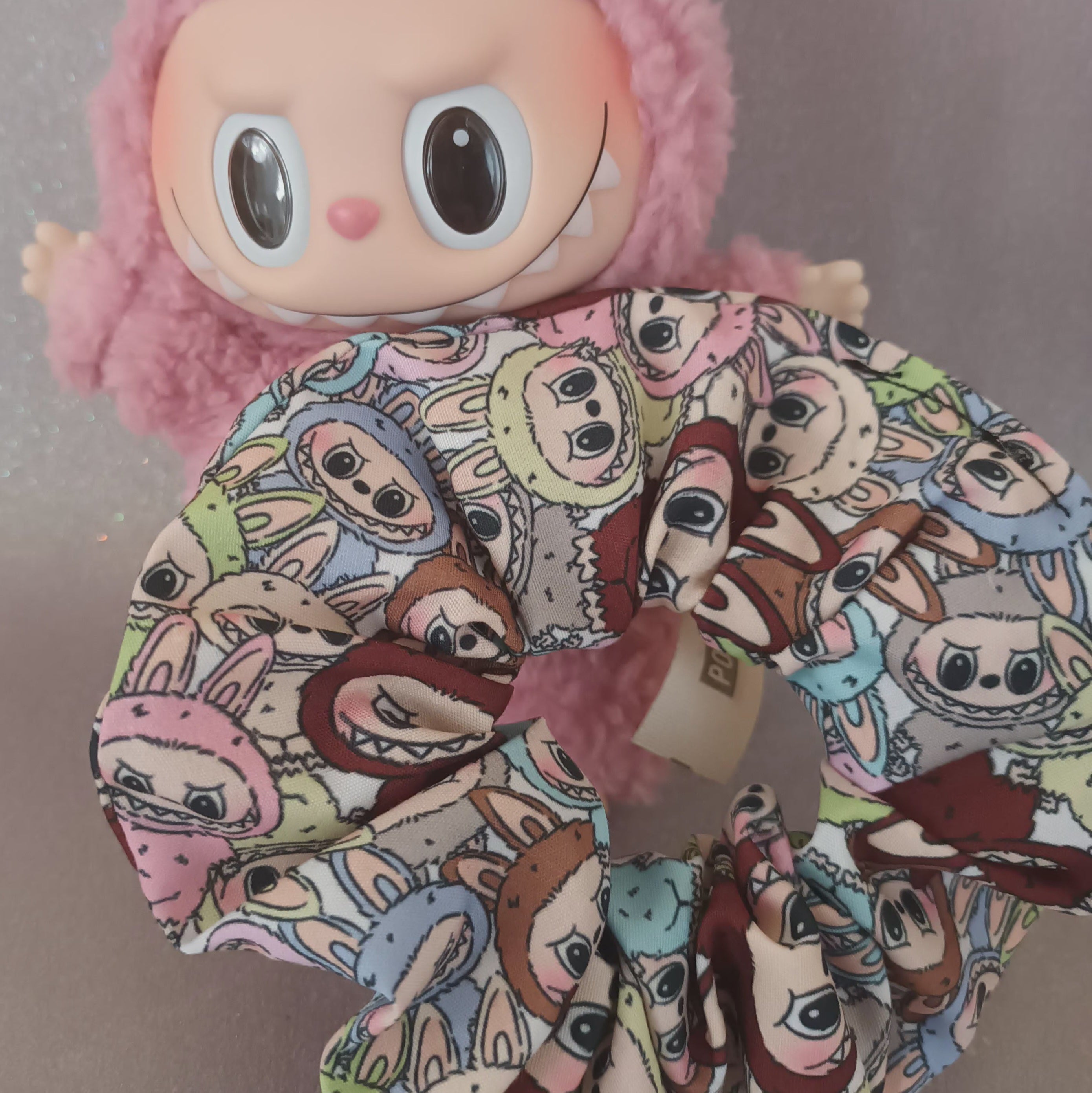 Labubu hair scrunchie 