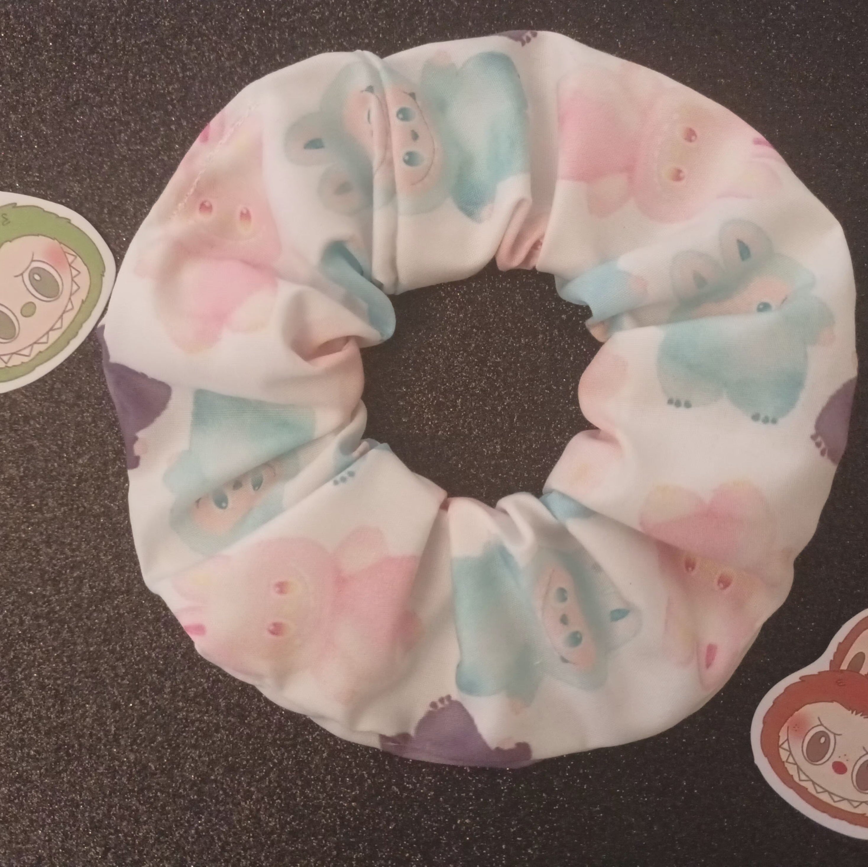 Labubu hair scrunchie 