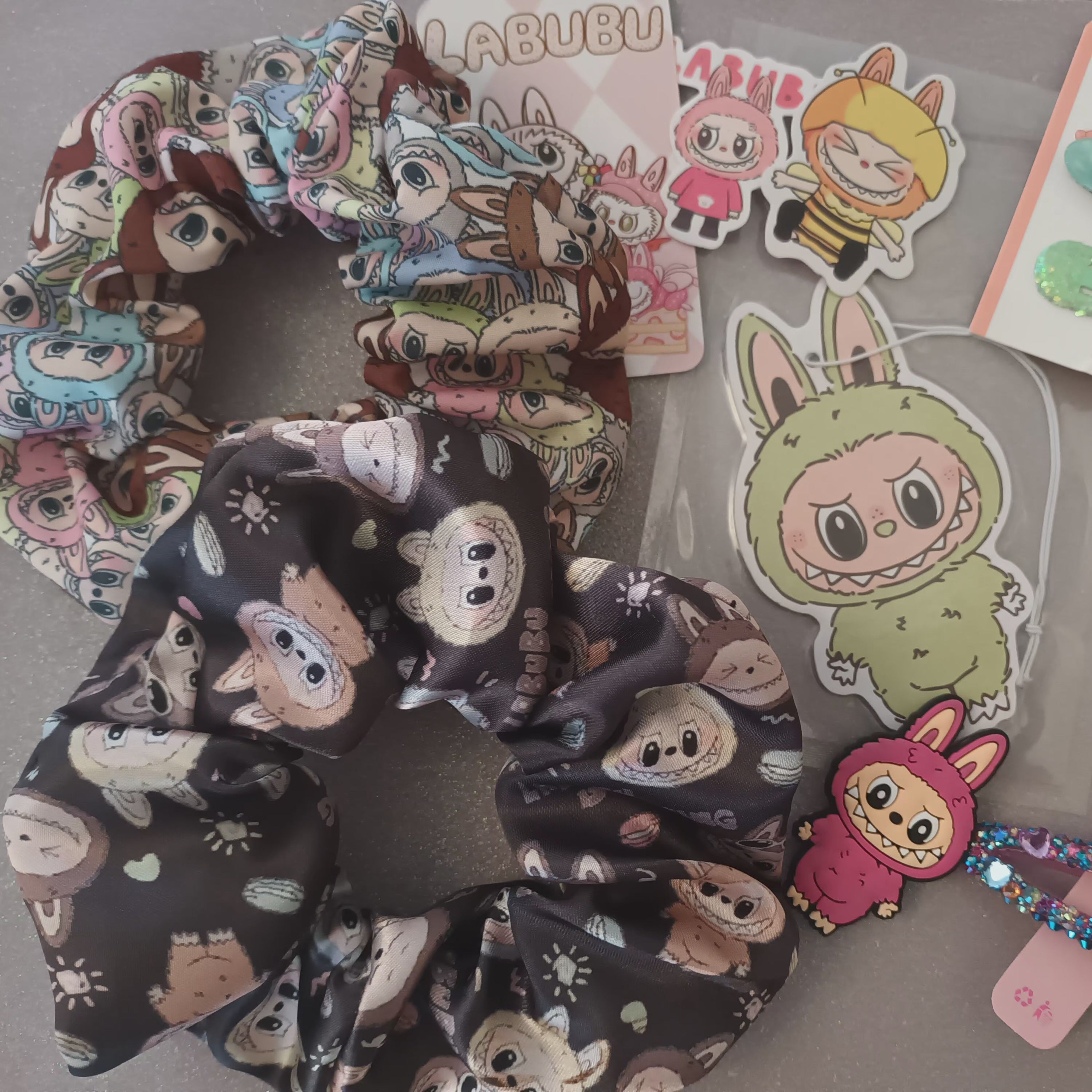 Labubu hair scrunchie 