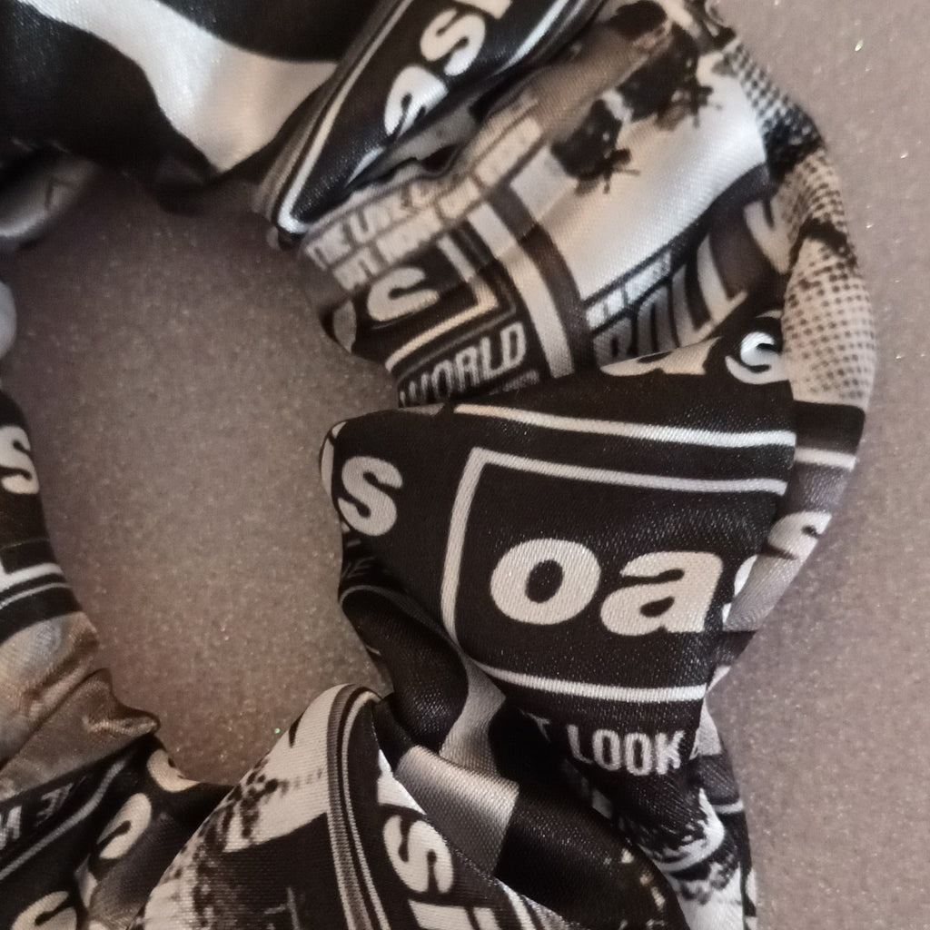 Oasis scruchie with oasis logo design 