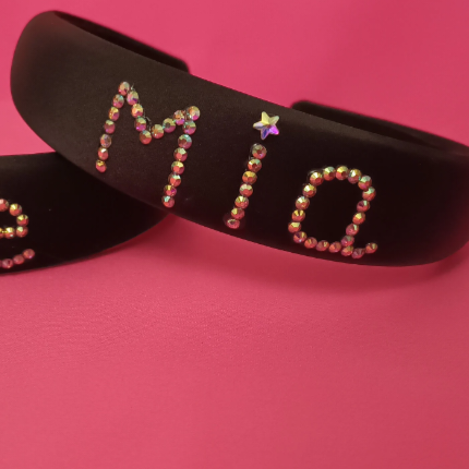 Personalised name crystal headband 
