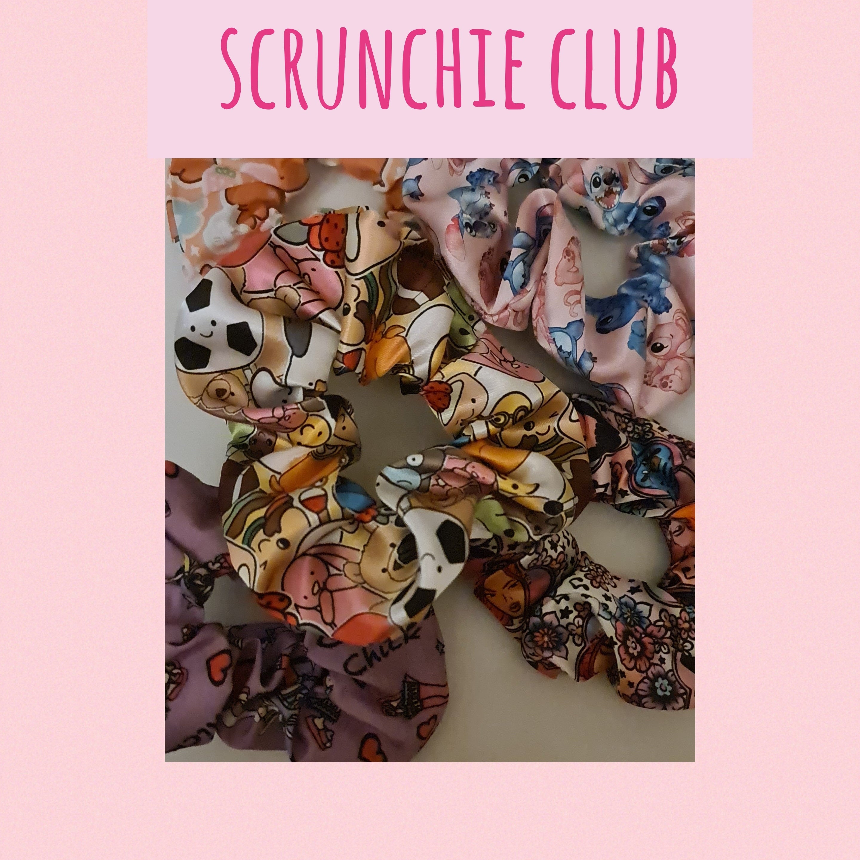Monthly subscription fo scrunchie club. New scrunchies every month 