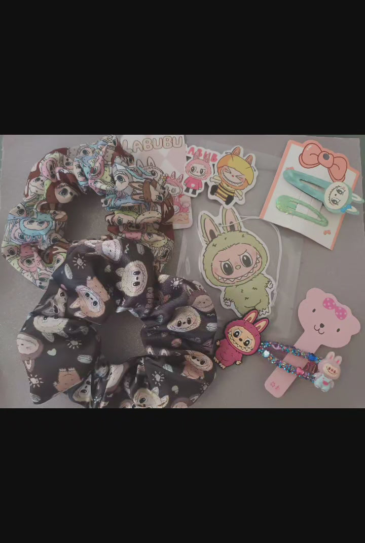 Labubu crystal hair clip