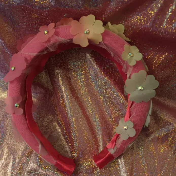 Floral embellished padded headband